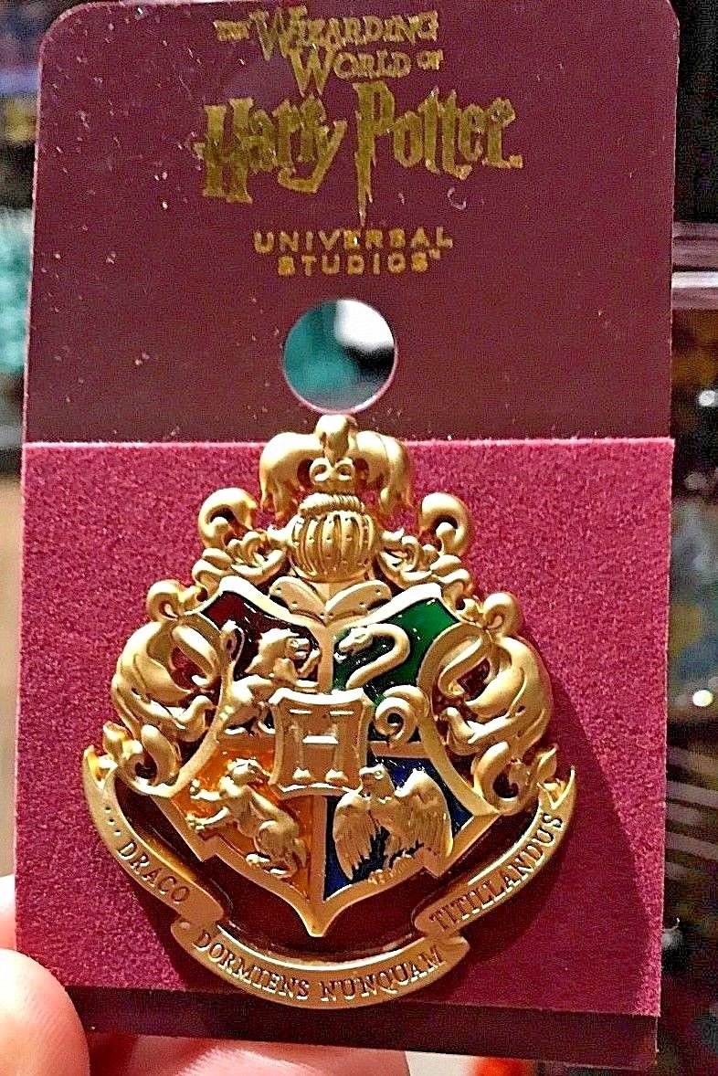 Universal Studios Wizarding World Harry Potter Hogwarts House Crest Enamel Pin
