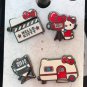 Universal Studios Hello Kitty Collectible 4 Pin Set New on Card