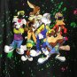 Six Flags Magic Mountain Looney Tunes Squad Splatter Shirt (Large) New