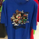 Six Flags Magic Mountain Looney Tunes Burst Blue Shirt X-Large (New)