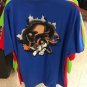 Six Flags Magic Mountain Looney Tunes Burst Blue Shirt X-Large (New)