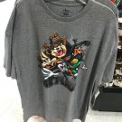 Six Flags Magic Mountain Looney Tunes Burst Gray Shirt Large (New)