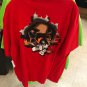 Six Flags Magic Mountain Looney Tunes Burst Red Shirt Large (New)