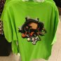 Six Flags Magic Mountain Looney Tunes Burst Lime Green Shirt Medium (New)