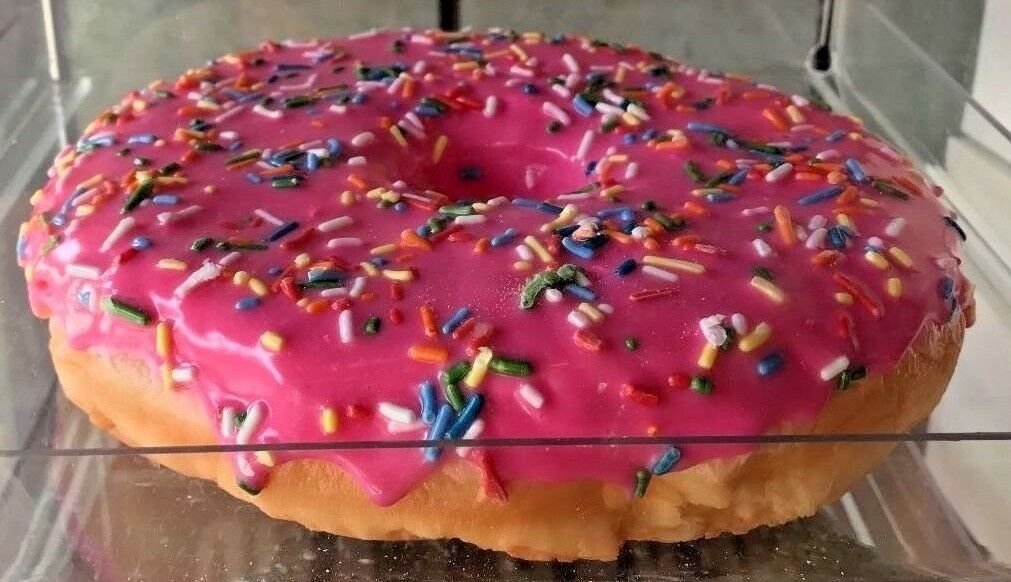 Universal Studios The Simpsons Lard Lad Donuts Large Pink Sprinkles