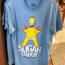 Universal Studios The Simpson Homer Sugar Daddy Mens Shirt Large New