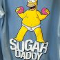 Universal Studios The Simpson Homer Sugar Daddy Mens Shirt Large New