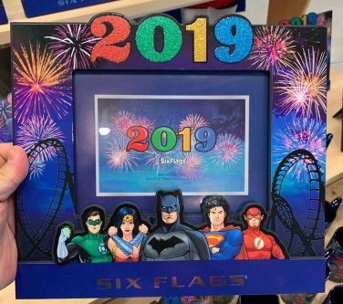 Six Flags Magic Mountain 2019 Picture Photo Frame New
