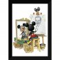 Disney Parks Mickey Mouse and Fireman Framed Gicl&Atilde;&copy;e by Charles Boyer New