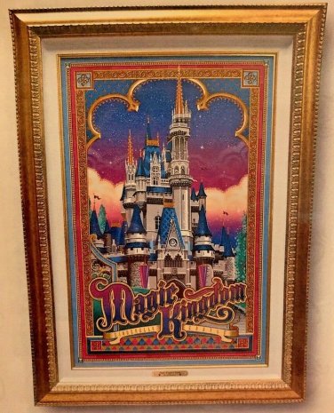 Disney Parks Walt Disney World Magic Kingdom Castle LE Giclee by Jeff Granito