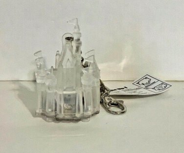 DISNEY PARKS EXCLUSIVE CASTLE MULTI LIGHT UP KEYCHAIN NEW WITH TAG