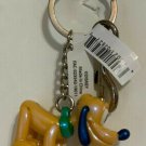 DISNEY PARKS EXCLUSIVE DOUBLE JOINTED PLUTO KEYCHAIN NEW WITH TAG