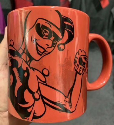 Six Flags Magic Mountain Dc Comics Harley Quinn Villain Red Mug New