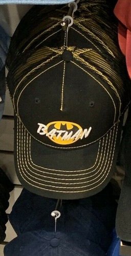 Six Flags Magic Mountain Dc Comics Batman Black/Yellow Hat Cap New**