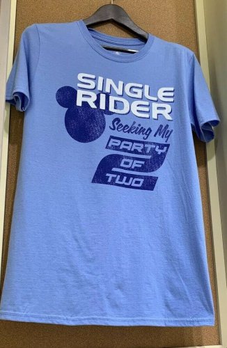 disney single rider shirt