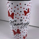 Disney Parks Minnie Mouse Signature Bow And Polka Dot Ceramic Travel Tumbler Mug