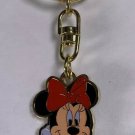 Disney Parks Exclusive Timeless Minnie Mouse Gold Finish Keychain New