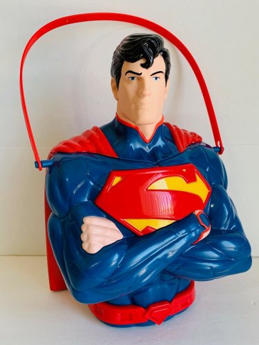 SIX FLAGS MAGIC MOUNTAIN DC COMICS SUPERMAN POPCORN BUCKET NEW