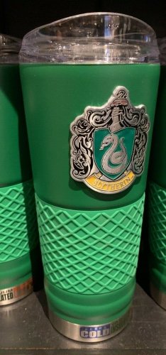 UNIVERSAL STUDIOS HARRY POTTER SLYTHERIN VACUUM INSULATED TRAVEL TUMBLER NEW