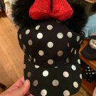 Disney Parks Minnie Mouse Ears Black White Polka Dots Cap Hat New