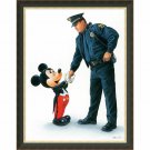 Disney Parks Mickey Mouse and Policeman Framed Giclée by Charles Boyer New