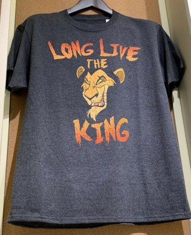 DISNEY PARKS SCAR LONG LIVE THE KING MENS T-SHIRT SIZE SMALL NEW