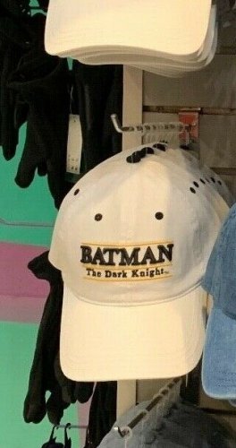 Six Flags Magic Mountain Dc Comics Batman The Dark Knight White Hat Cap New