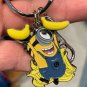 Universal Studios Despicable Me Minion With Banana Figurine Keychain New