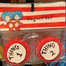 UNIVERSAL STUDIOS EXCLUSIVE CAT IN THE HAT THINGS 1 THINGS 2 MAGNET SET NEW