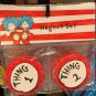 UNIVERSAL STUDIOS EXCLUSIVE CAT IN THE HAT THINGS 1 THINGS 2 MAGNET SET NEW