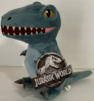 Universal Studios Exclusive Parks Jurassic World 9" Blue Velociraptor Plush New