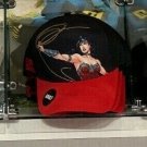 Six Flags Magic Mountain Dc Comics Wonder Woman Black/Red Hat Cap New
