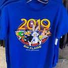 Six Flags Magic Mountain 2019 Looney Tunes Blue Adult Shirt Small New