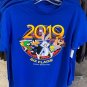 Six Flags Magic Mountain 2019 Looney Tunes Blue Adult Shirt Small New