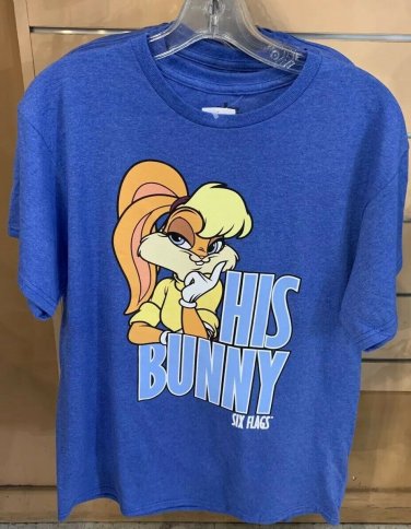 Six Flags Magic Mountain Looney Tunes Lola Bunny His Bunny Women T-Shirt X-Large
