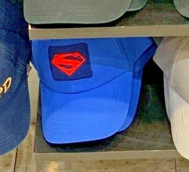 Six Flags Magic Mountain Dc Comics Superman Adjustable Blue Hat Cap New*