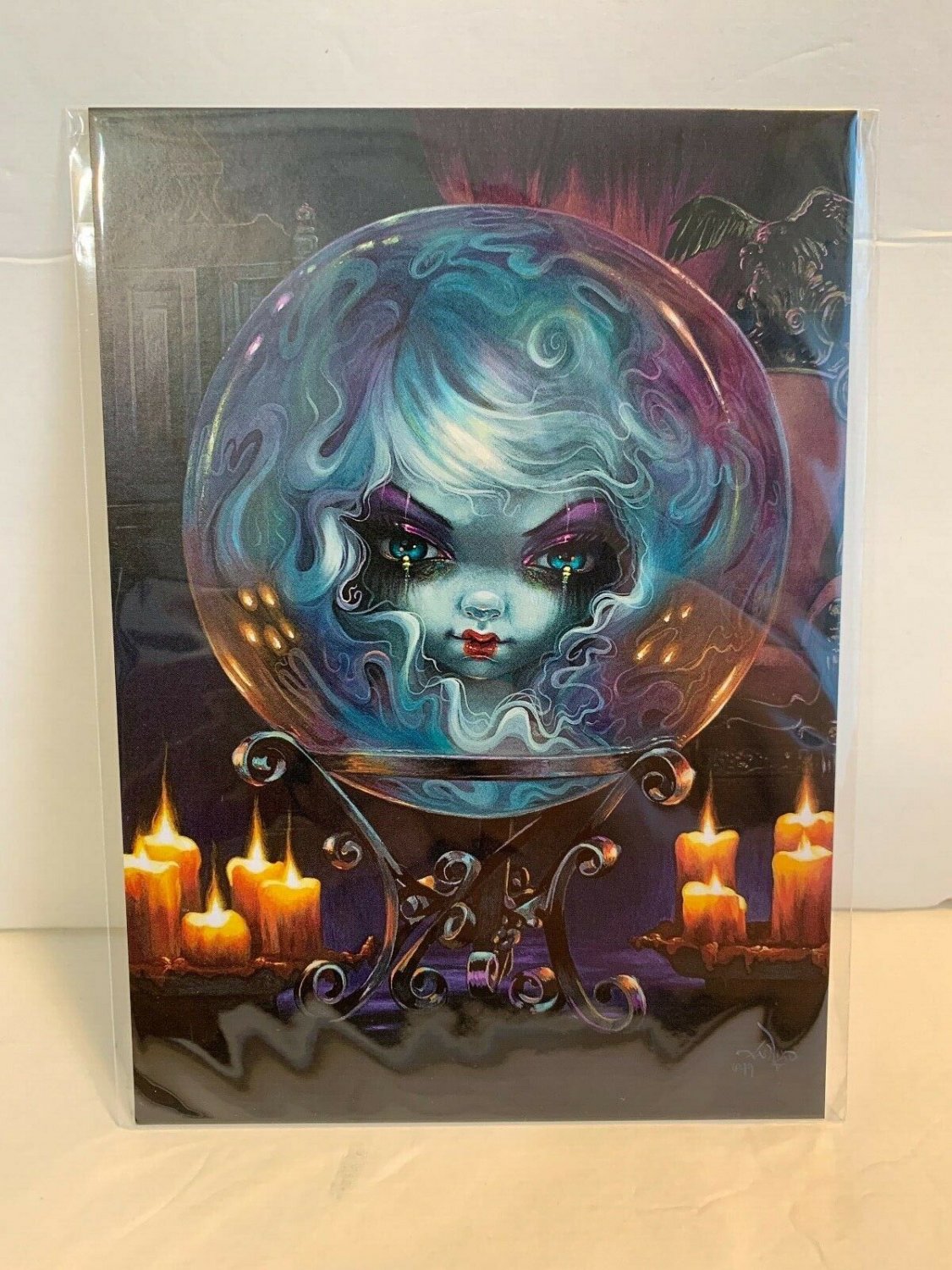 Disneyland Haunted Mansion 50th Madame Leota Postcard by Jasmine Becket
