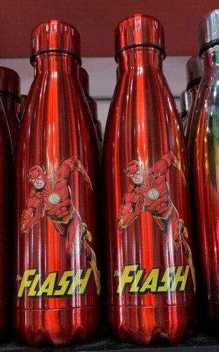Six Flags Magic Mountain Dc Comics The Flash Narrow Water Bottle New