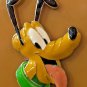 DISNEY PARKS PLUTO FACE ACRYLIC METAL MAGNET NEW