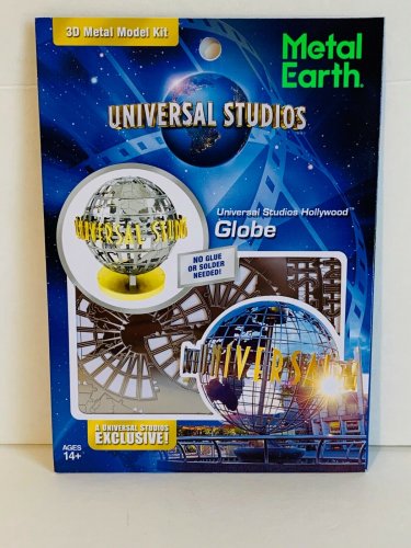 Universal Studios 3D Model Kit Universal Studios Hollywood Globe Metal Earth