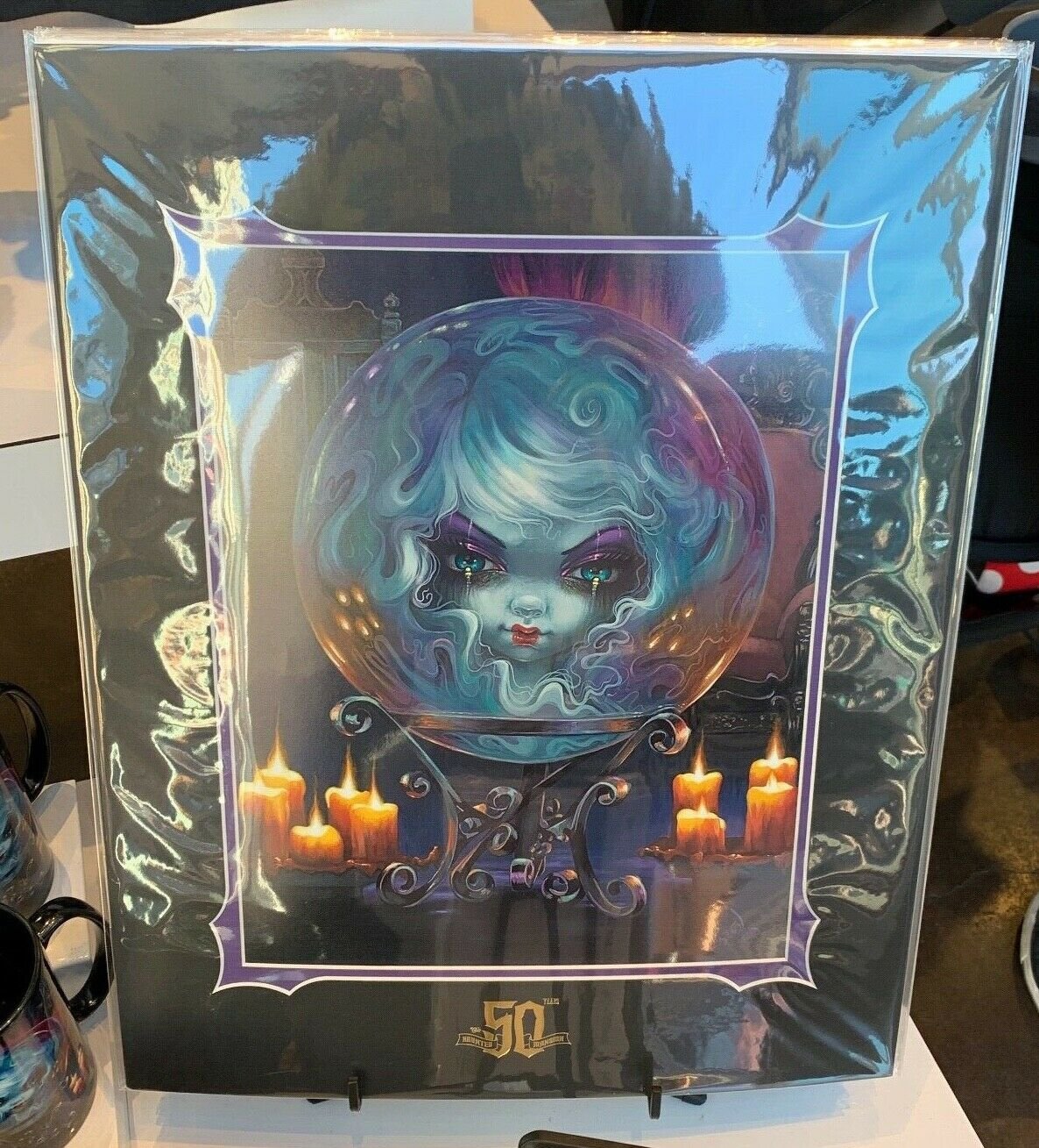 Disneyland Haunted Mansion 50th Madame Leota Print by Jasmine Becket