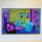 Disney WonderGround Haunted Mansion Anniversary 31 Ghosts Print Shag -Left Side