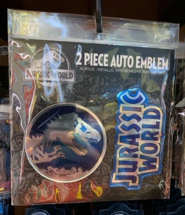 Universal Studios Exclusive Jurassic World T-Rex and Jurassic World Logo Decal