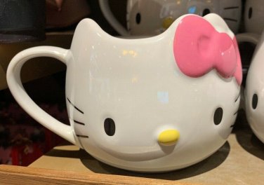 Universal Studios Hello Kitty Shaped Ceramic Mug New