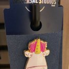 Universal Studios Despicable Me Minion Unicorn Plush Unicorn Head Pin New