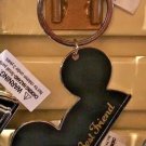 DISNEY PARKS MICKEY MOUSE EAR HAT METAL KEYCHAIN "BEST FRIEND" NEW