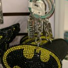 Six Flags Magic Mountain DC Comics Batman Keychain With Stones New