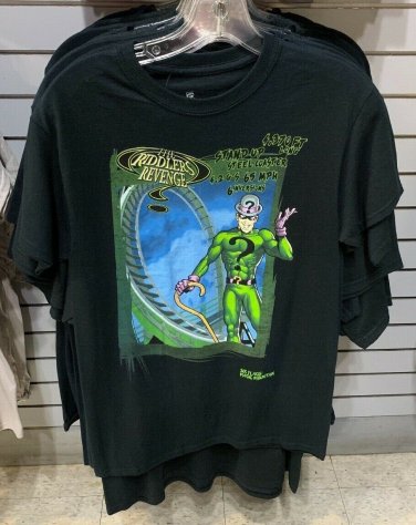Six Flags Magic Mountain DC Comics The Riddlers Revenge Ride Size X-Large New
