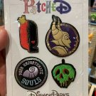 DISNEY PARKS VILLAINS PATCH SET POISON APPLE MALEFICENT URSULA QUEEN OF HEARTS