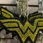Six Flags Magic Mountain DC Comics Wonder Woman Keychain With Stones New
